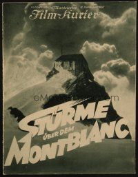 3c353 AVALANCHE German program '30 Arnold Fanck's Sturme uber dem Mont Blanc, Leni Riefenstahl!