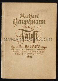 3c325 FAUST deluxe German program book '26 F.W. Murnau, Emil Jannings as the Devil, super rare!