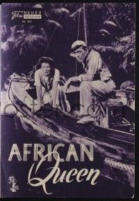 3c110 AFRICAN QUEEN Austrian program '57 different images of Humphrey Bogart & Katharine Hepburn!