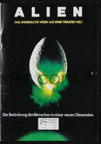 3c111 ALIEN Austrian program '79 Ridley Scott sci-fi monster classic, different images!