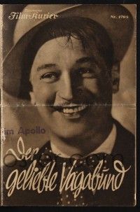3c118 BELOVED VAGABOND Austrian program '36 many images of young Maurice Chevalier!