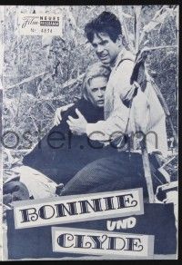 3c121 BONNIE & CLYDE Austrian program '68 different images of Warren Beatty & Faye Dunaway!