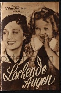 3c125 BRIGHT EYES Austrian program '35 different images of cute Shirley Temple!