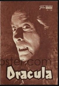3c192 HORROR OF DRACULA Austrian program '59 Hammer, different images of vampire Christopher Lee!