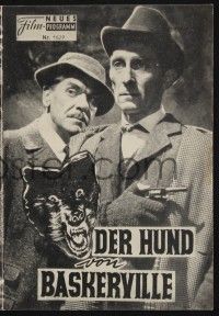3c194 HOUND OF THE BASKERVILLES Austrian program '59 Peter Cushing as Sherlock Holmes, different!