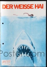 3c208 JAWS Austrian program '75 Steven Spielberg's classic man-eating shark, different images!