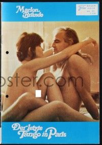 3c213 LAST TANGO IN PARIS Austrian program '73 Brando, different naked images of Maria Schneider!