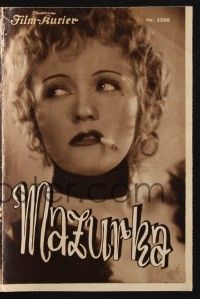3c223 MAZURKA Austrian program '35 directed by Willi Forst, many images of bad girl Pola Negri!