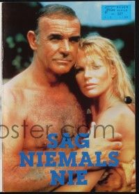 3c234 NEVER SAY NEVER AGAIN Austrian program '84 Sean Connery as James Bond, Basinger, different!