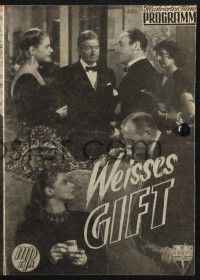 3c237 NOTORIOUS Austrian program '50 Cary Grant & Ingrid Bergman, Hitchcock classic, different!
