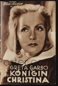 3c255 QUEEN CHRISTINA Austrian program '34 completely different images of glamorous Greta Garbo!