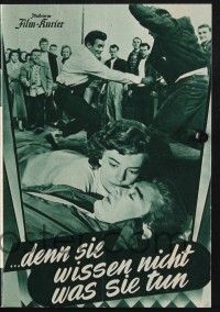 3c258 REBEL WITHOUT A CAUSE Austrian program '56 Nicholas Ray classic, James Dean, different!