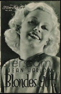 3c259 RED HEADED WOMAN Austrian program '32 different images of sexy Jean Harlow, Blonde Poison!