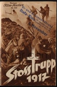 3c274 SHOCK TROOP Austrian program '34 Stosstrupp 1917, German forbidden World War I movie!