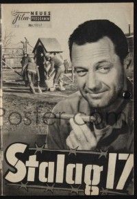 3c283 STALAG 17 Austrian program '60 William Holden, Robert Strauss, Billy Wilder, different!