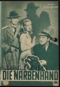 3c293 THIS GUN FOR HIRE Austrian program '52 different images of Alan Ladd & sexy Veronica Lake!