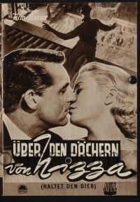 3c297 TO CATCH A THIEF Austrian program '56 Grace Kelly & Cary Grant, Alfred Hitchcock, different!