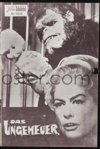3c302 TROG Austrian program '71 Joan Crawford & prehistoric monsters, great different images!