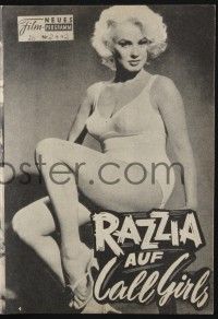 3c307 VICE RAID Austrian program '61 sexy barely-dressed phony model Mamie Van Doren, different!