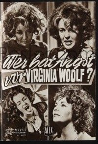3c321 WHO'S AFRAID OF VIRGINIA WOOLF Austrian program '66 Liz Taylor, Richard Burton, different!