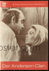 3c055 ANDERSON TAPES East German program '73 Sidney Lumet, different images of Sean Connery!