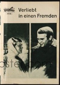3c080 LOVE WITH THE PROPER STRANGER East German program '66 Natalie Wood, Steve McQueen, different!