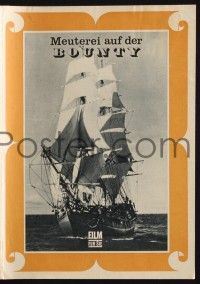 3c084 MUTINY ON THE BOUNTY East German program '69 Marlon Brando, great different images!