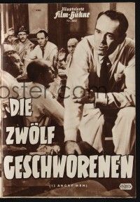 3c328 12 ANGRY MEN German program '57 Henry Fonda, Sidney Lumet courtroom jury classic, different!