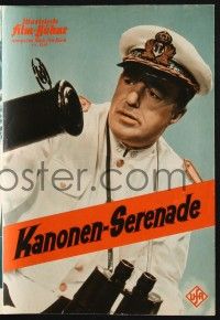 3c342 ALWAYS VICTORIOUS German program '58 great images of Vittorio de Sica in navy uniform!