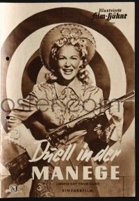 3c348 ANNIE GET YOUR GUN German program '51 different images of Betty Hutton as the sharpshooter!