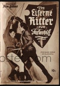 3c372 BLACK SHIELD OF FALWORTH German program '54 different images of Tony Curtis & Janet Leigh!