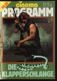 3c481 ESCAPE FROM NEW YORK German program '81 different images of Kurt Russell as Snake Plissken!