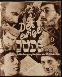 3c482 ETERNAL JEW German program '40 Fritz Hippler's Der ewige Jude, dated November 7, 1940!