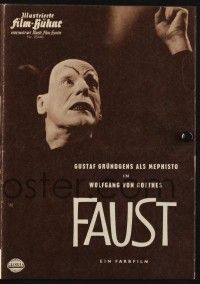 3c493 FAUST German program '60 Gustaf Grundgens as Mephisto, Johann Wolfgang Goethe, great images!