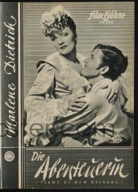 3c497 FLAME OF NEW ORLEANS German program '48 Marlene Dietrich, directed by Rene Clair, different!