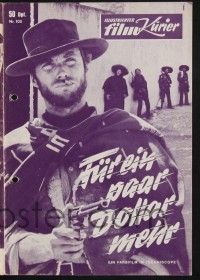 3c502 FOR A FEW DOLLARS MORE German program '66 Sergio Leone classic, Clint Eastwood, different!