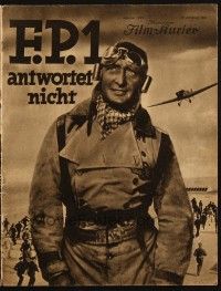 3c488 F.P.1 ANTWORTET NICHT German program '32 Hans Albers, Peter Lorre, cool aviation sci-fi!