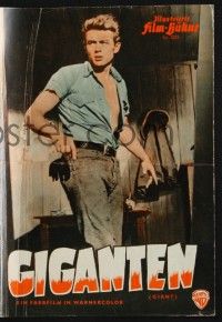 3c522 GIANT Film-Buhne German program '56 James Dean, Elizabeth Taylor, Rock Hudson, many images!