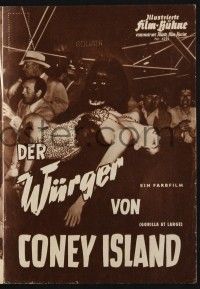 3c530 GORILLA AT LARGE German program '58 giant ape holding sexy Anne Bancroft + different images!