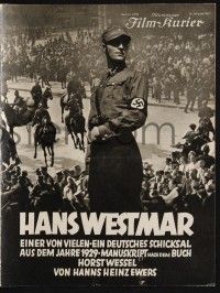 3c539 HANS WESTMAR German program '33 Nazi propaganda film about anti-Communism!