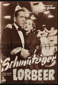 3c540 HARDER THEY FALL German program '56 Humphrey Bogart, Rod Steiger, different boxing images!