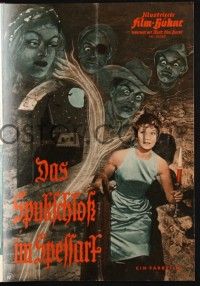 3c542 HAUNTED CASTLE German program '60 great images of Lisolette Pulver & spooky ghosts!