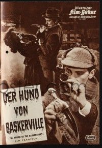 3c558 HOUND OF THE BASKERVILLES German program '60 Hammer, Peter Cushing, different images!