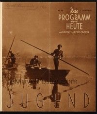 3c596 JUGEND German program '38 Veit Harlan directed Thea Von Harbou's script of a girl's suicide!