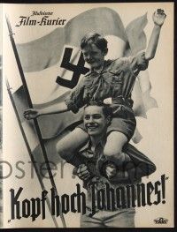3c610 KOPF HOCH JOHANNES German program '41 wild pro-Nazi Youth movie directed by Viktor de Kowa!