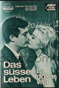 3c614 LA DOLCE VITA Das Neue German program '60 Fellini, Mastroianni, Anita Ekberg, different!
