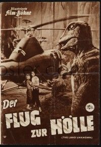 3c623 LAND UNKNOWN German program '57 great different images of Jock Mahoney & dinosaurs!