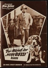3c654 MAN WHO WAGGED HIS TAIL German program '58 Peter Ustinov & dog in Brooklyn, different!