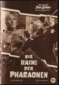 3c678 MUMMY Film Buhne German program '60 Hammer horror, Christopher Lee as the monster, different!
