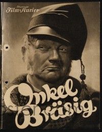 3c705 ONKEL BRASIG German program '36 many images of Otto Wernicke in the title role!